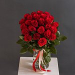 Роза 50 см красная 25 шт