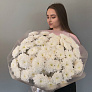 Букет из 15 белых кустовых хризантем  3
