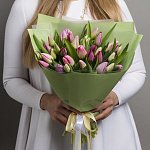 Букет из 35 тюльпанов “Улыбка весны”
