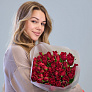Букет из 51 красной розы Кения  5