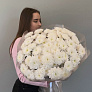 Букет из 15 белых кустовых хризантем  4