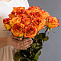 Роза 70 см оранжевая 15 шт