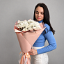 Букет из хризантем "Белые объятия"  1